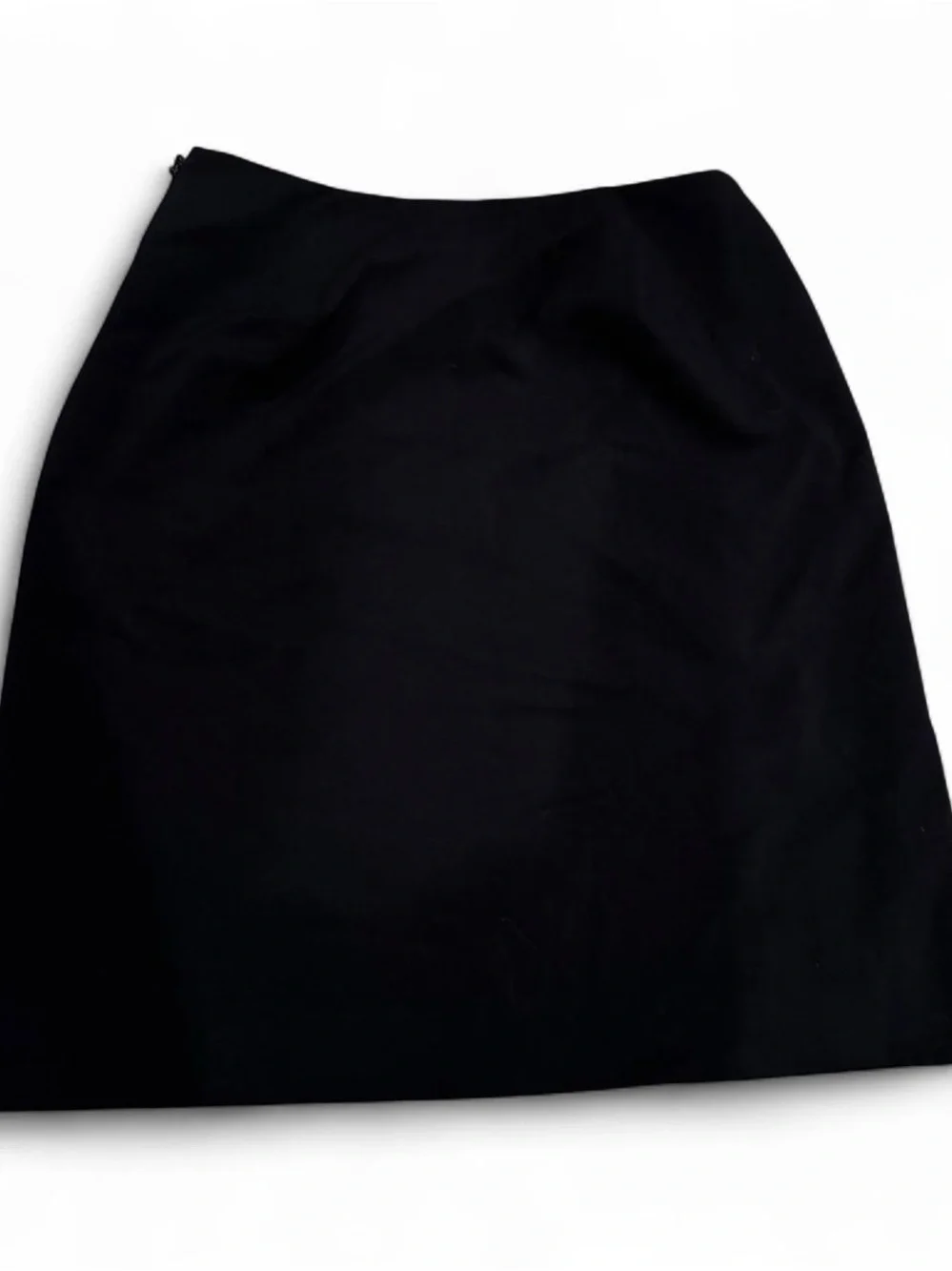 Vintage Ann Taylor Blavk Floral Embroidered A-Line Skirt‎